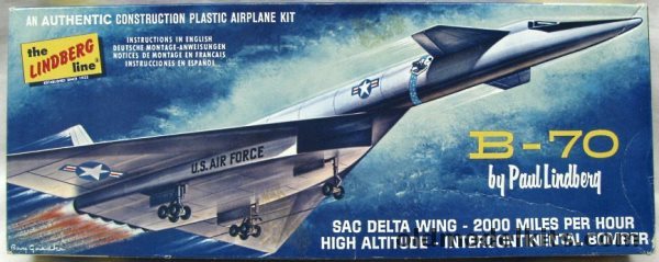 Lindberg 1/169 B-70 SAC Bomber (XB-70), 567-100 plastic model kit